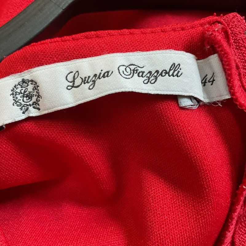 LUZIA FAGGOLLI Women's Red Sleeveless Wide Leg Crop Jumpsuit- SZ 44