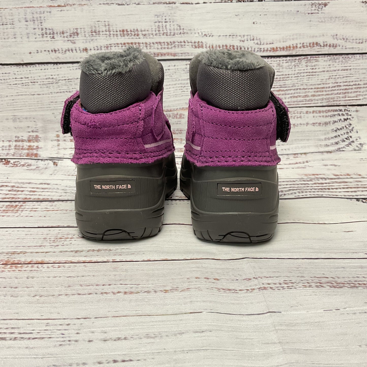 North Face Alpenglow Purple Waterproof Snow Boot Toddler Kids Size 8