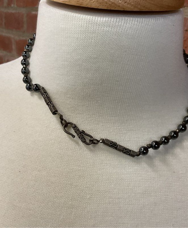 Unbranded Sterling Silver Vintage Beaded Necklace