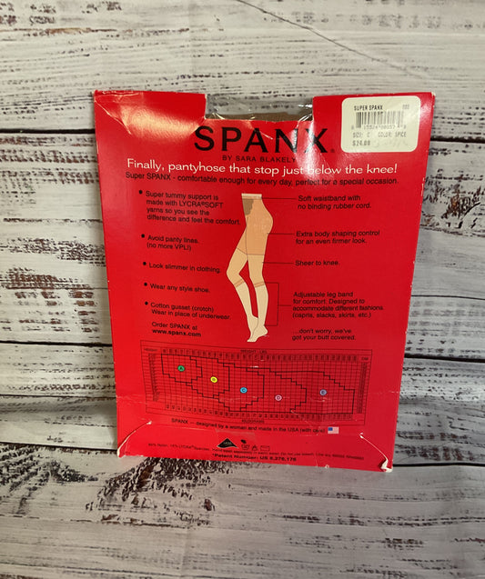 Super SPANX By Sara Blakely Footless Body Shaping Pantyhose Size C, Spice Color