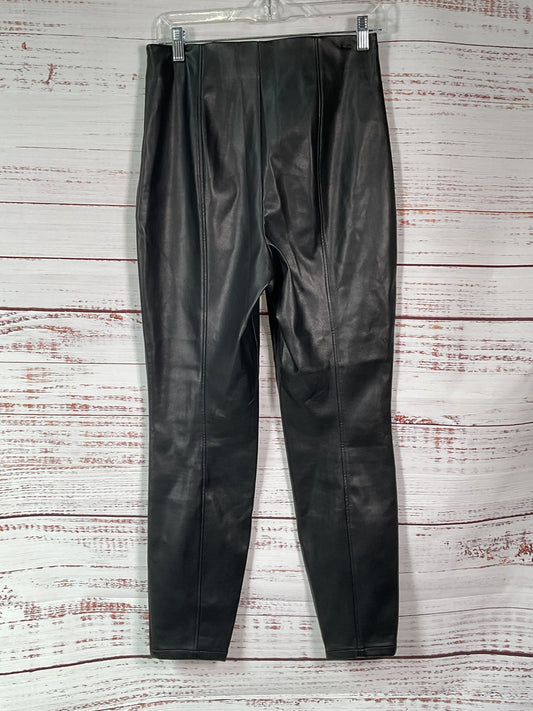 Boden Black Faux Leather Trousers - Size 8
