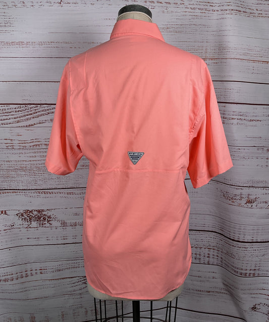 Columbia Tamiami II Short-Sleeve Button-Down Shirt Sorbet S