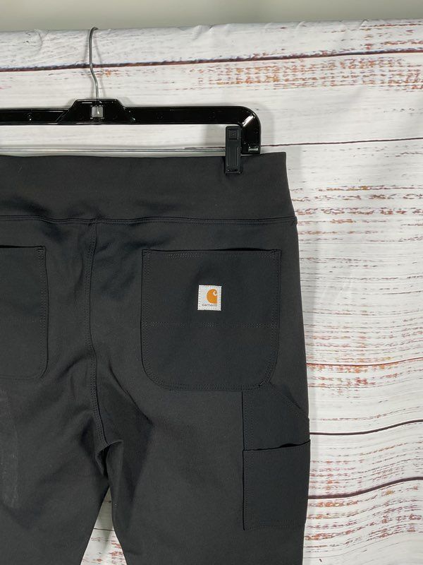 CARHARTT Force Leggings Women's L 12/14 Tall Black Fitted Utility Yoga Pants