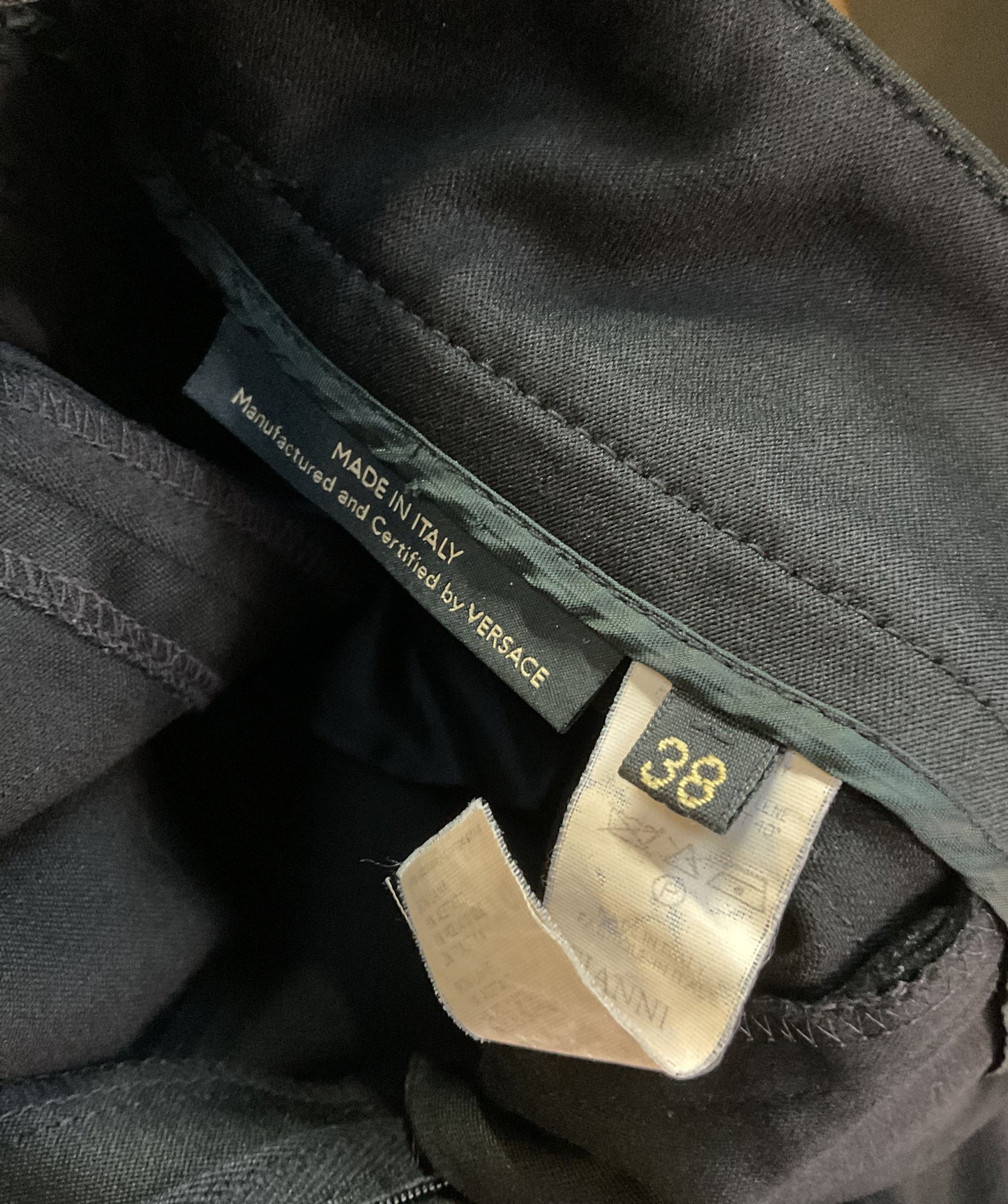 Gianni Versace Vintage Women's Tuxedo Pants Black 4