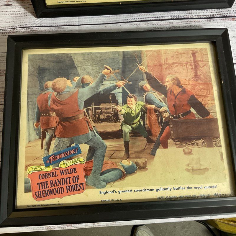 3pc Limited Ed. ANTIQUE 1946 & 1953 Universal Pictures Technicolor Movie Prints