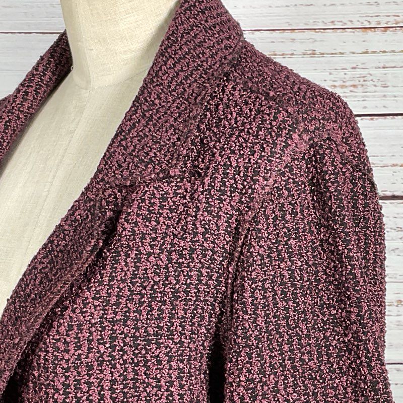 S. BALIAN Designs Women's Purple Tweed Long Coat- SEE MEASUREMENTS