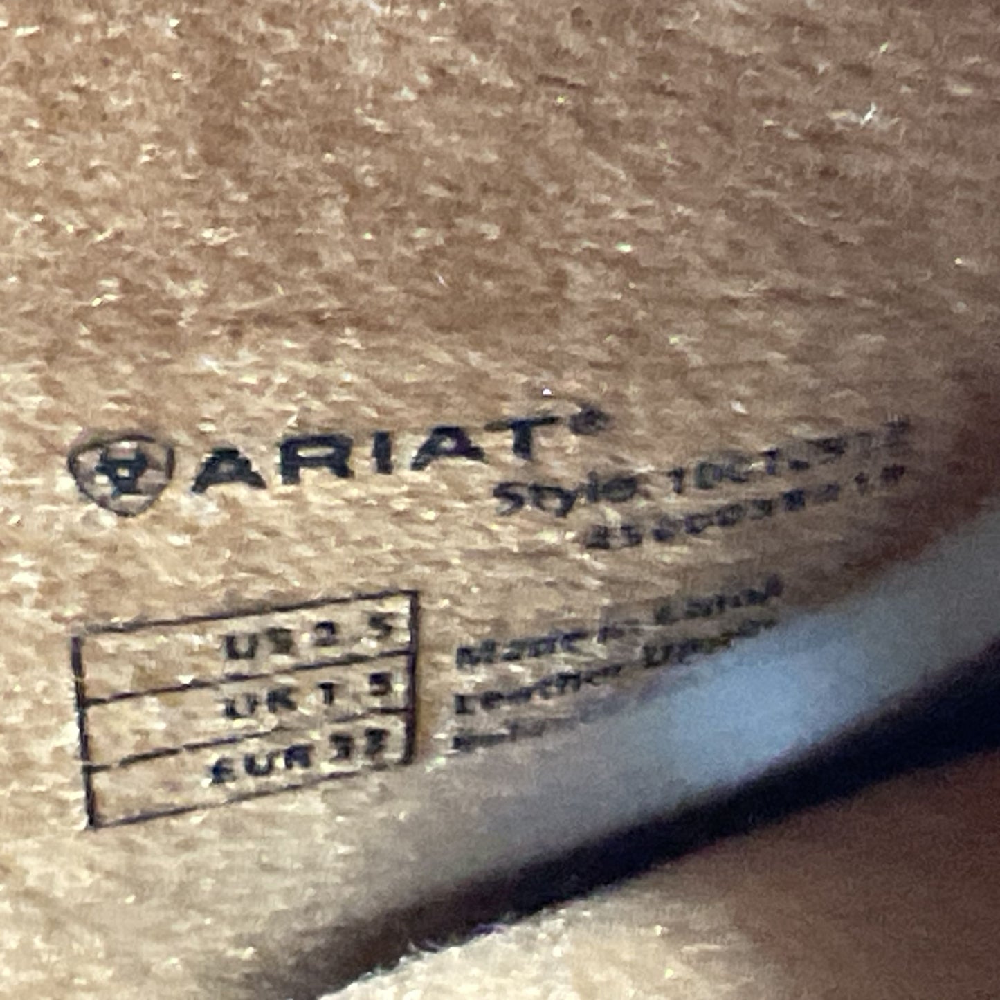 NWD ARIAT Brown Unisex Children's Western Boot- SZ 2.5