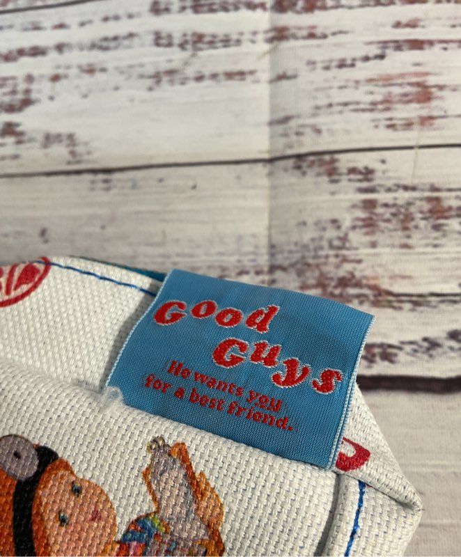 New Rare Medicom Toy Chucky " Child's Play Travel Bag White Small