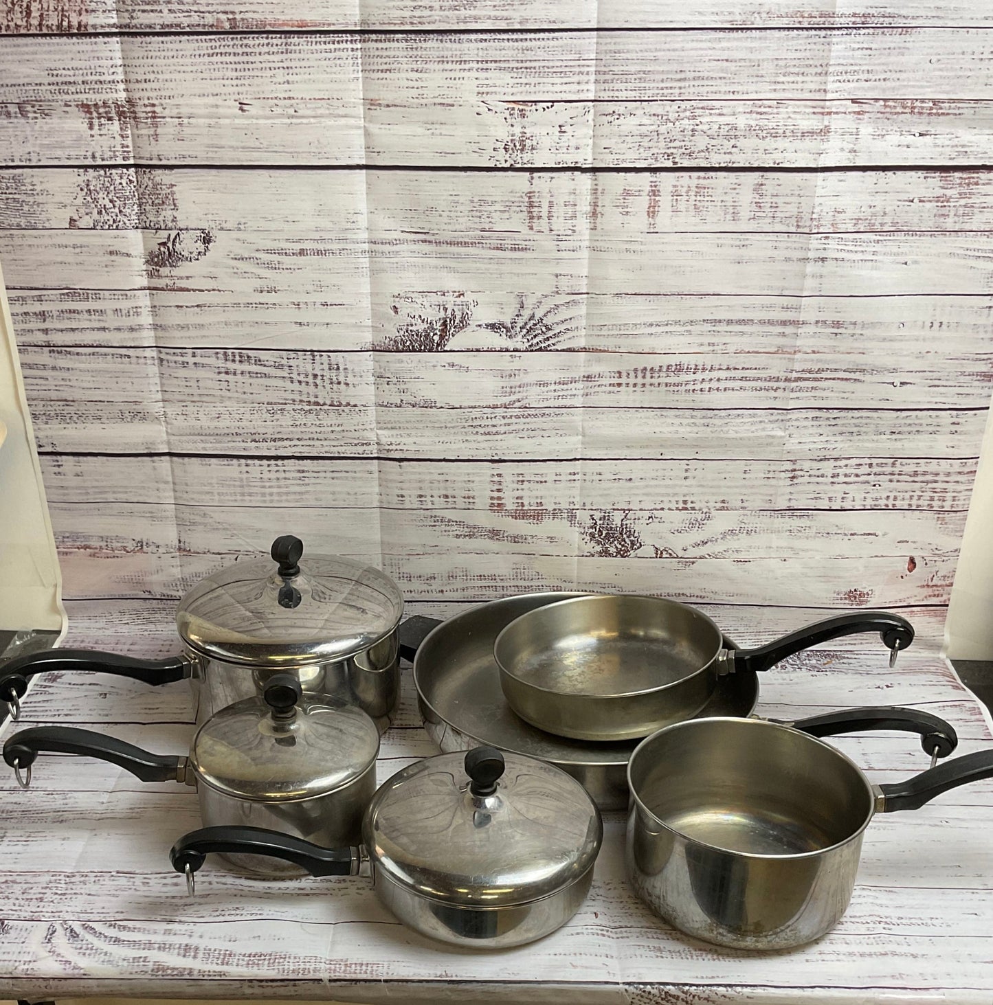 Faberware Aluminum Clad 9 Piece Pots And Pans Set