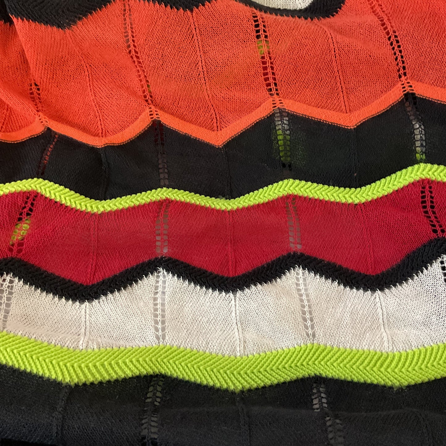 Missoni Multicolor Zig Zag Stripe Knit Sweater - Size 6US IT42