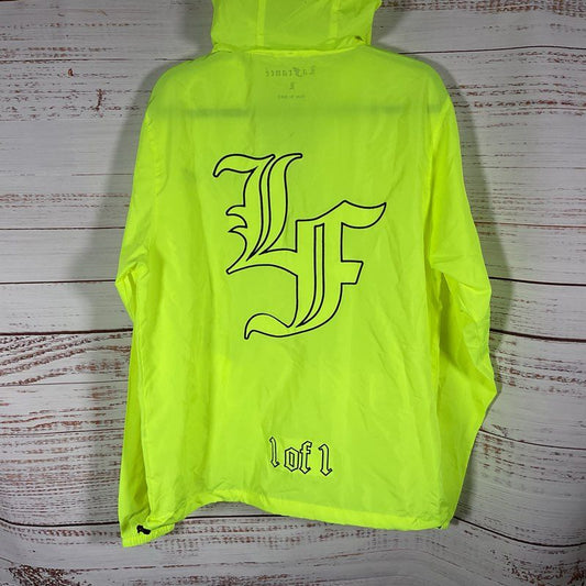 LaFrance Lamelo Ball Neon Green 1 of 1 Hooded Windbreaker Jacket - Size L