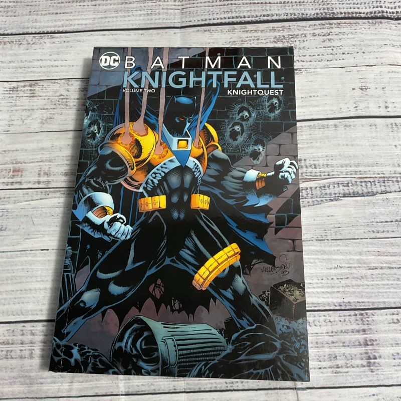 Set Of 3 Assorted Batman Paperback Comics Knight+Squire, Knightfall, Elseworlds