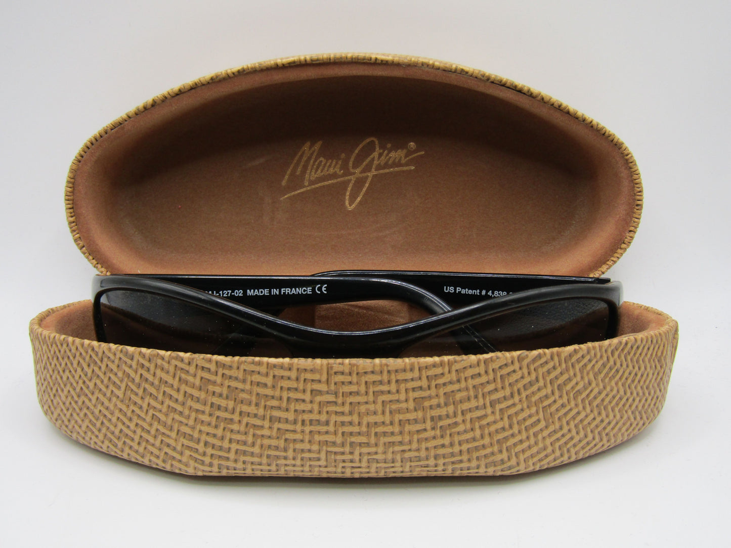Maui Jim Catamaran Women's Black Sport Wrap Sunglasses Frame Made in France