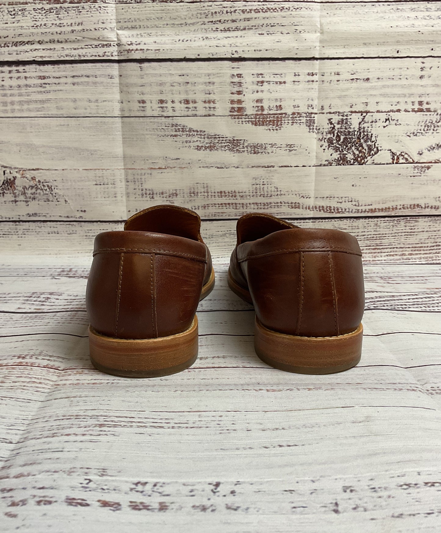 Patina Brown Slip-On Loafer Flat Women 7.5