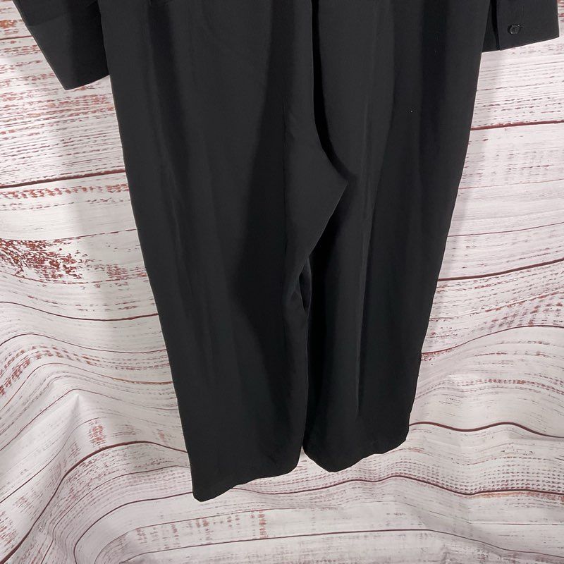 Madewell Black Belted Utility Pocket Wide Leg Jumpsuit - Size 2