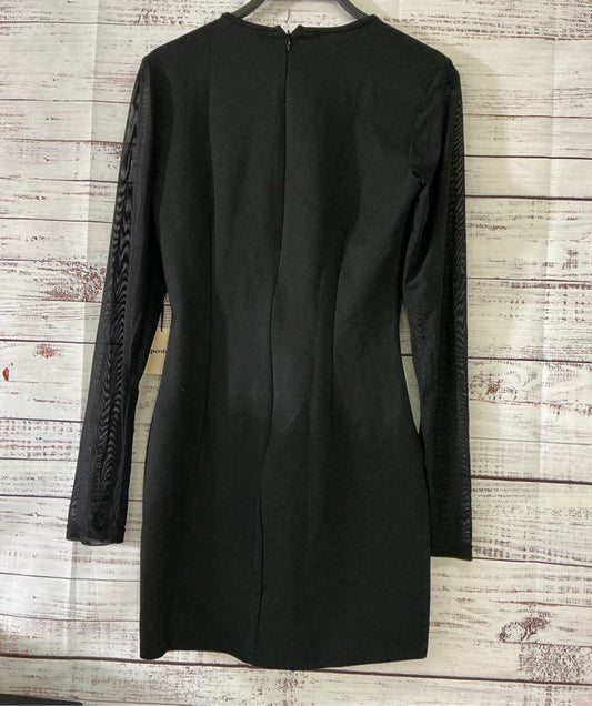 NWT Superdown Black Mini Dress with Open side and mesh sleeves Dress Size M