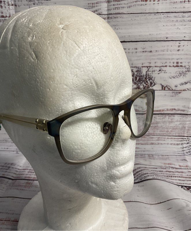 Kris Van Assche x Linda Farrow Heavy Silver Prescription Eyeglasses Frames