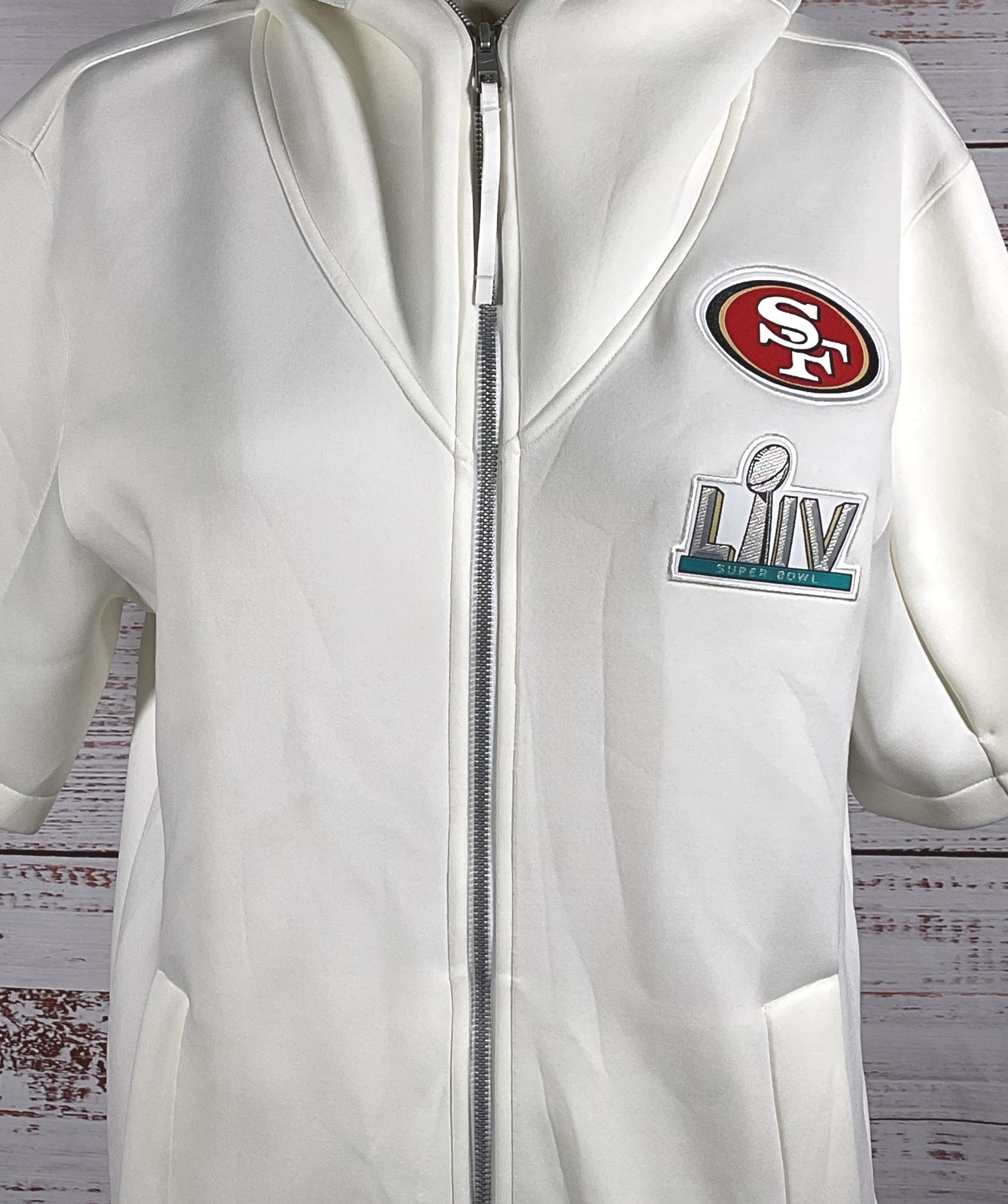Nike NFL San Francisco 49ers Super Bowl LIV Showout Media Night Hoodie White S