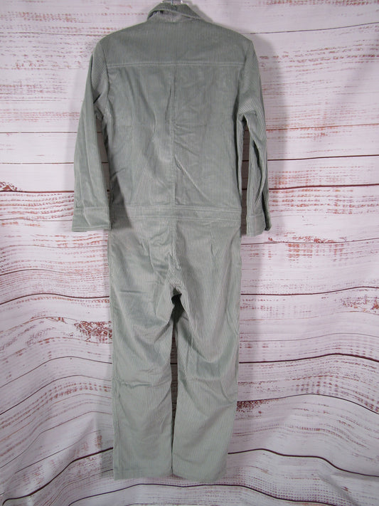 Sabina Heli Women's Gray Corduroy Jumpsuit Size S