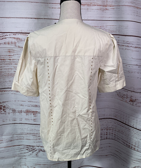 Jenni Kayne Harper Blouse Warm Ivory XS