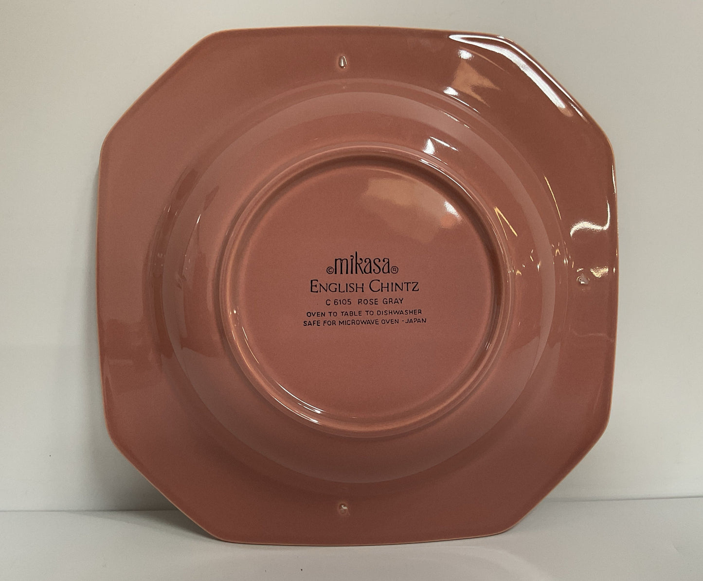 Mikasa English Chintz Rose Gray Pasta Bowl Set of 4