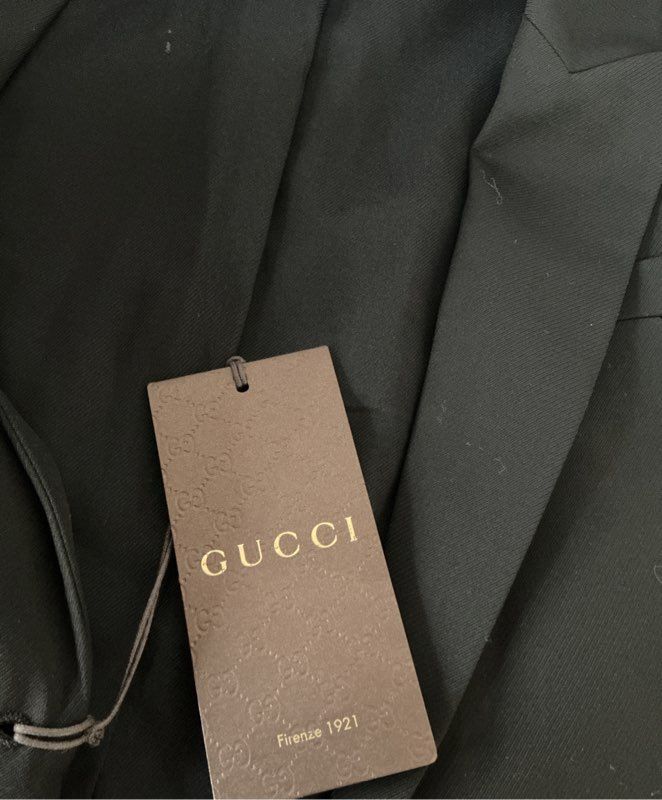 NWT Women's Gucci Black Wool Employee Uniform Jacket Size 38 US Size 4-6