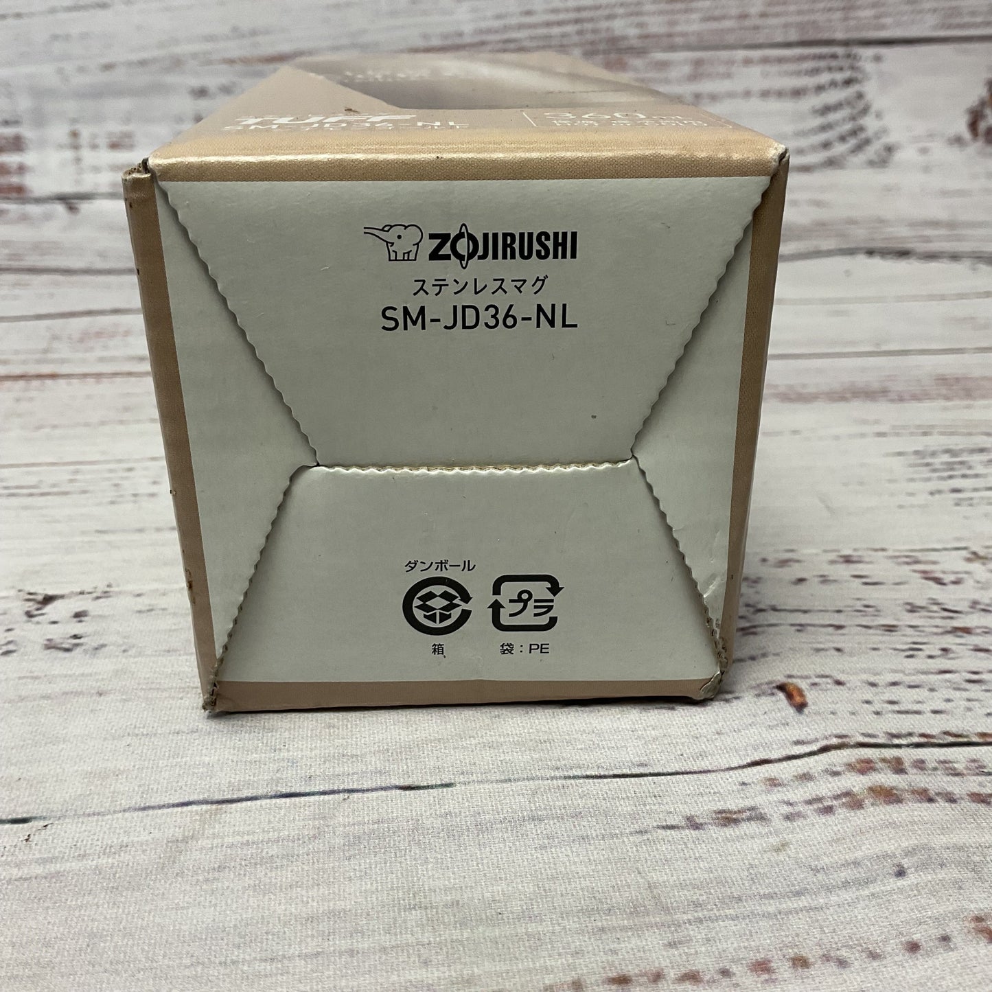 Zojirushi Tuff Stainless Mug SM-JD36-NL Vacuum Insulated Bottle 360ml New