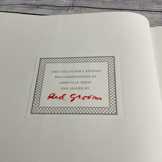 VTG. 1984 Red Grooms Collector's Edition Hardcover Art Book w/ Slipcase SIGNED