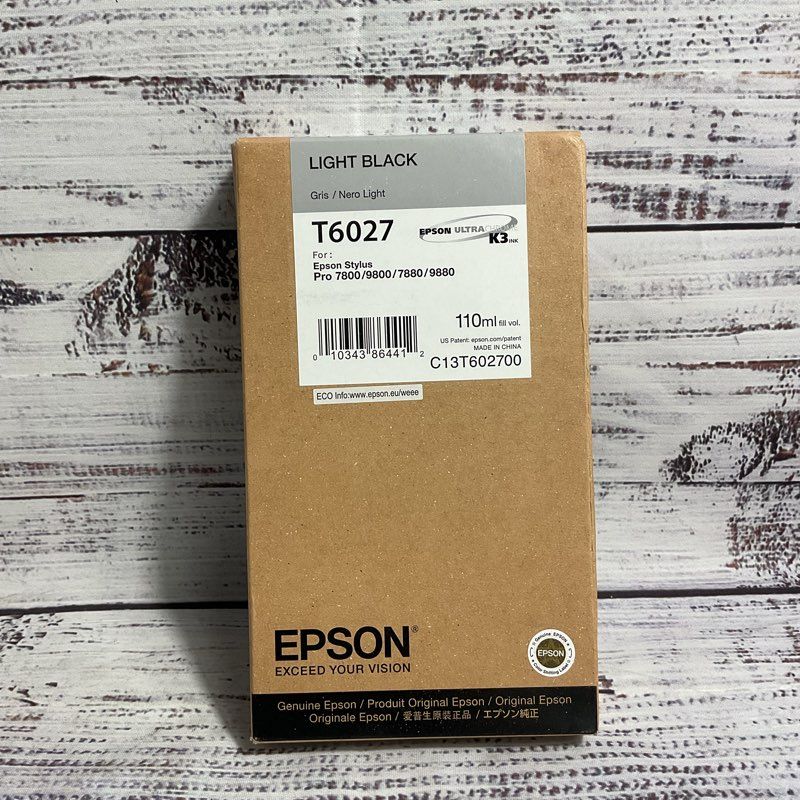 Nob Epson T6027 220ml Light Black Ink Stylus Pro 7880-9880