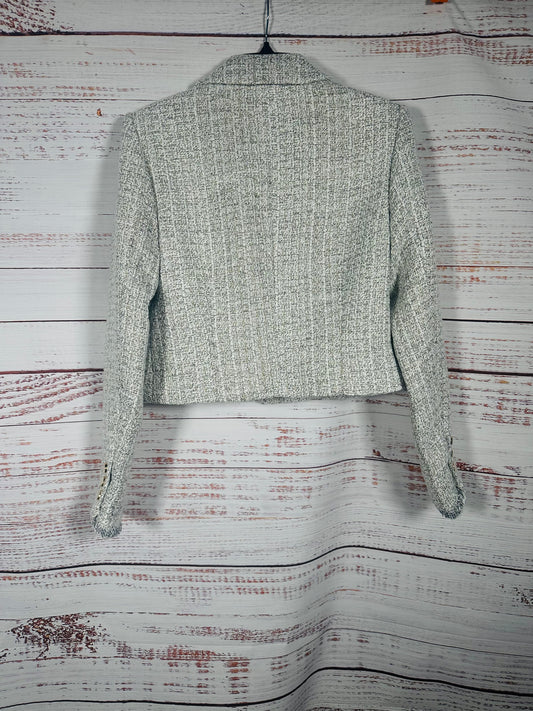 Elie. Tahari White Gray Gold Blazer