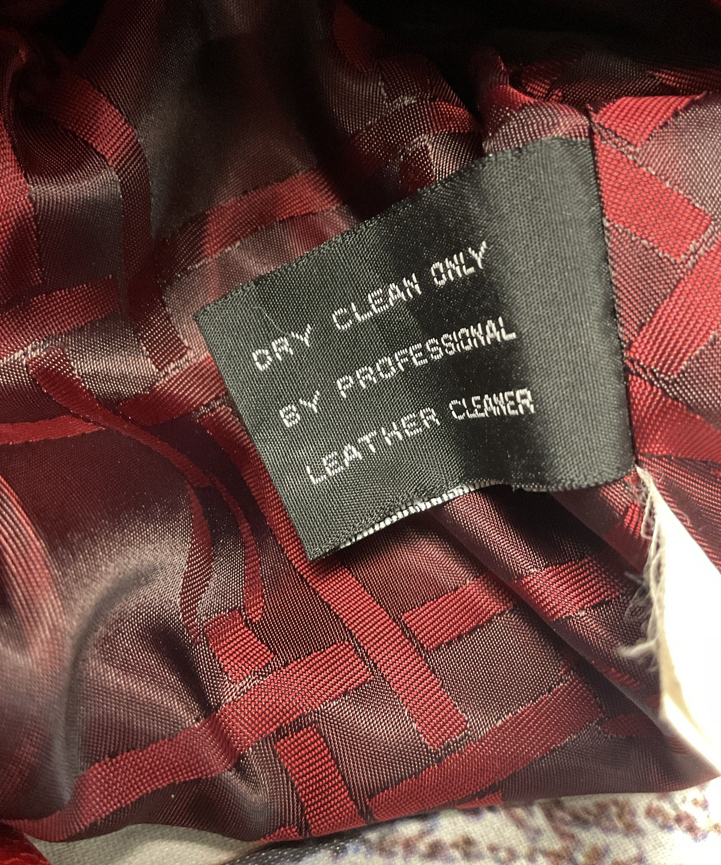 Jones New York Red Leather Front Zip Jacket - Size XL