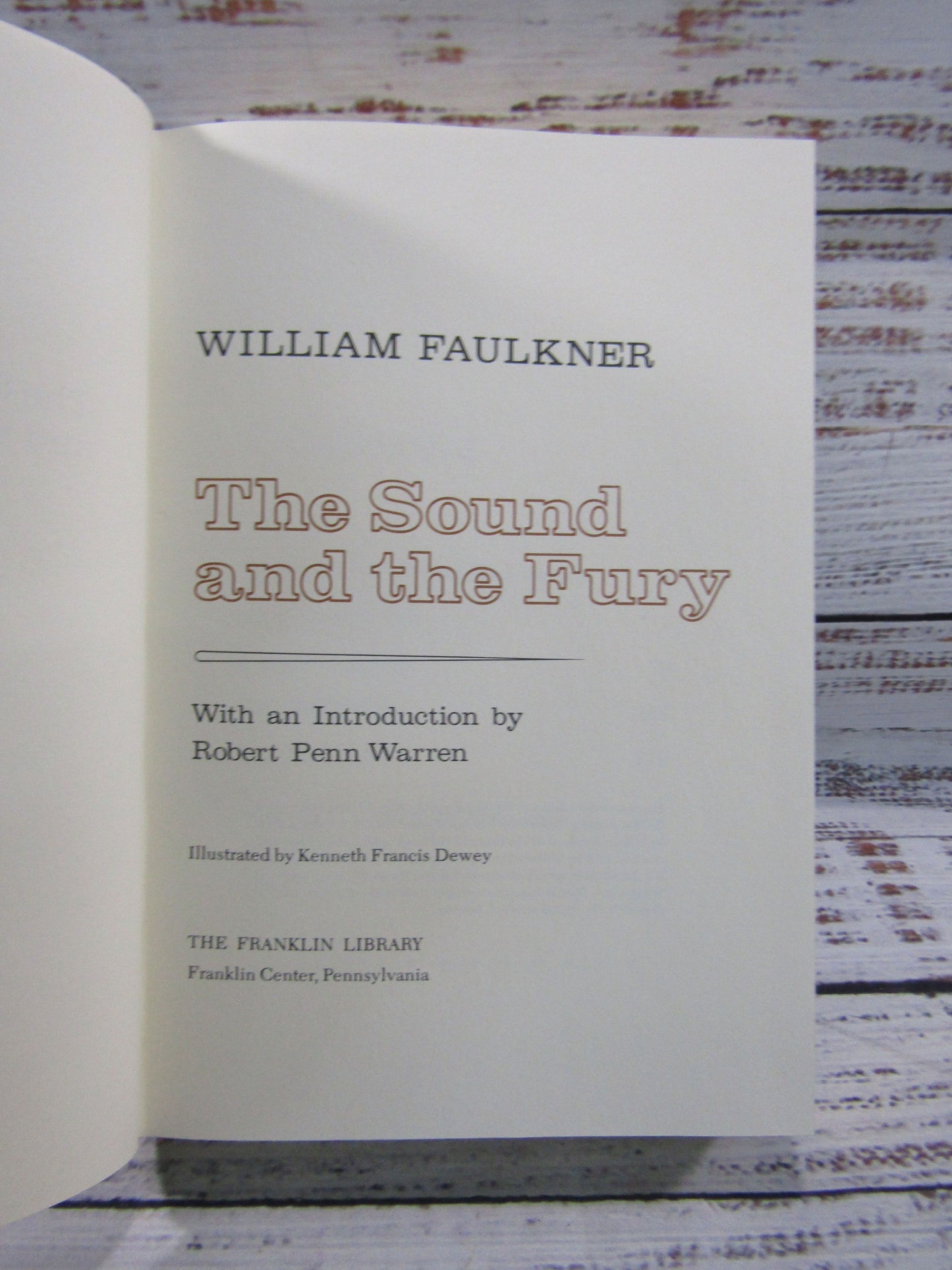 Franklin Library The Sound and The Fury by William Faulkner