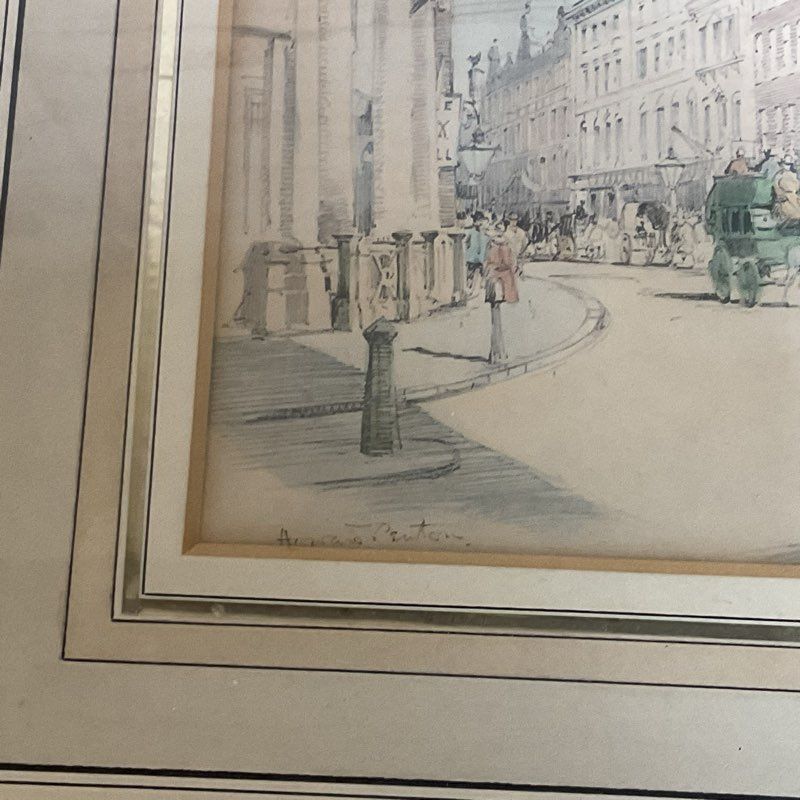 Set of 3 VTG./ANTIQUE HOWARD PENTON Colored Lithographs- FRAMED 19.5" X 14.5"