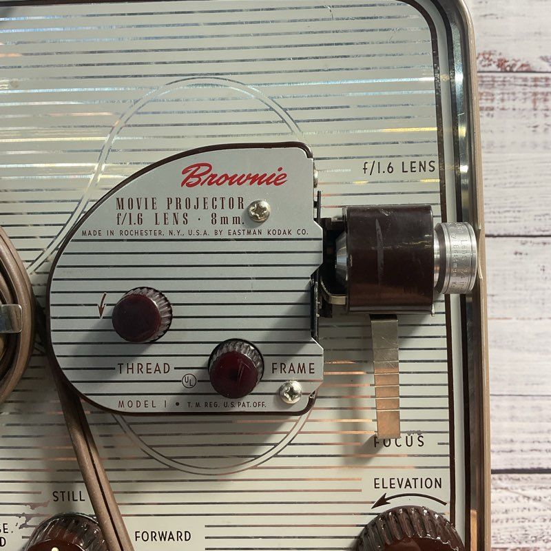 VTG. Kodak Brownie 8mm Movie Projector in OG Box *TURNS ON*