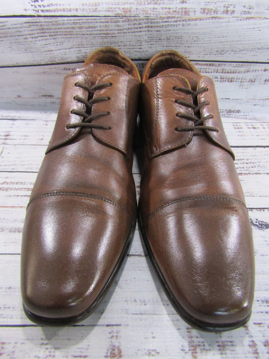 Florsheim Postino Men's Brown Leather Cap Toe Oxfords Shoes Size 8.5 15149-221