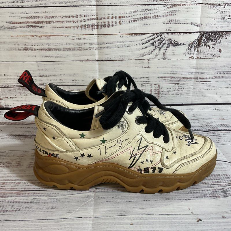 ZADIG & VOLTAIRE Blaze Crush Women's White Sneakers- SZ 38