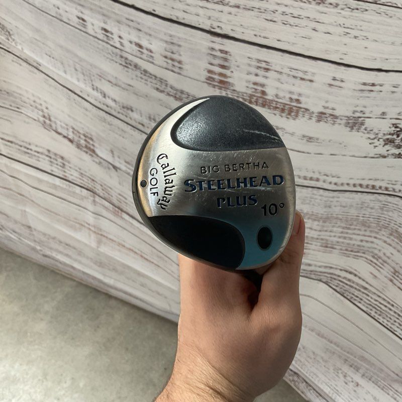 Callaway Big Bertha Steelhead Plus 10 Degree RH Driver w/ Leather Cover