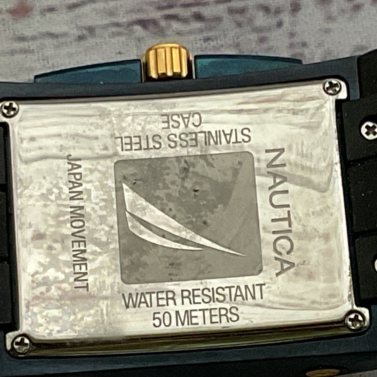 NAUTICA Blue Men's Chrono Watch- NEEDS BATTERY AND BAND