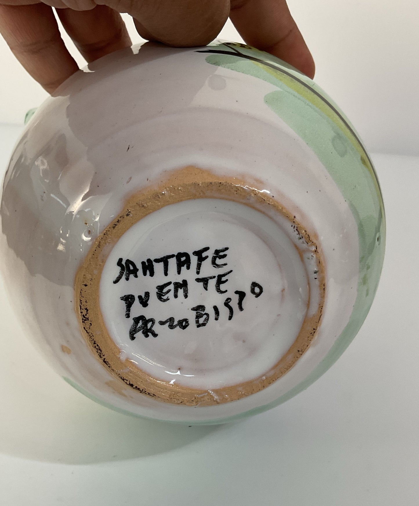 Vintage Santa Fe Puente Pottery Restaurante Botin Handcrafted Ceramic Pitcher