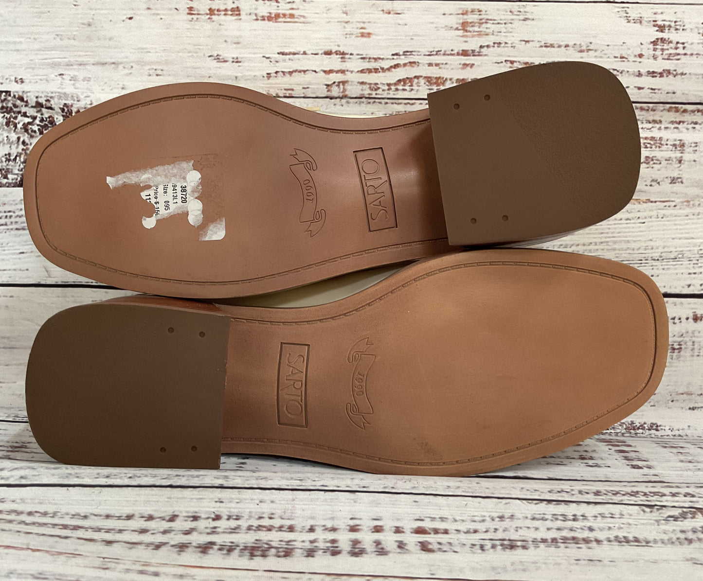Franco Sarto Gene Women's Off White Leather Loafers Size 9.5