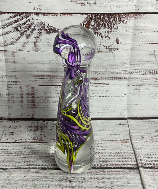 Schmidt Rhea Glass Studio Joy of Life 6.5" Glass Sculpture Multicolor
