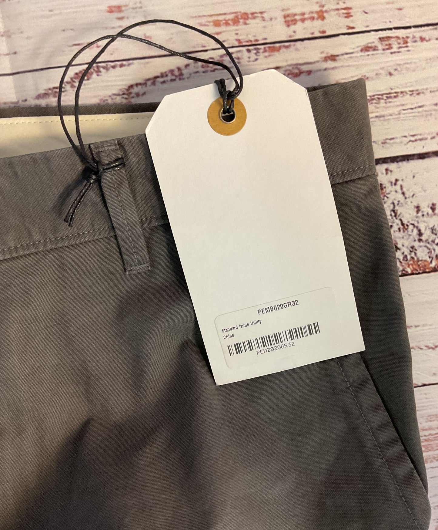 NWT Men's Apolis Global Citizen Gray Chino Pants Size 32