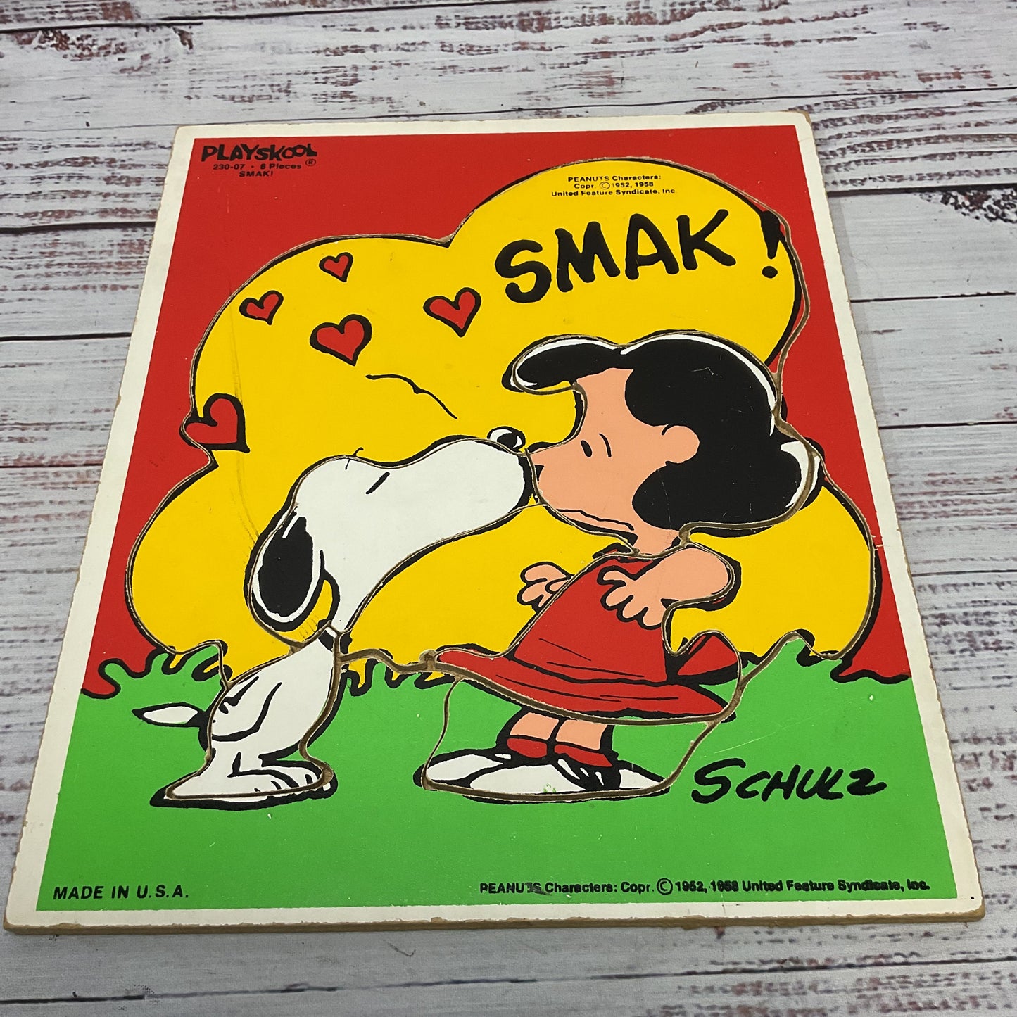 Playskool Wooden Puzzle Snoopy Disney Princess Sesame Street Lot of 9