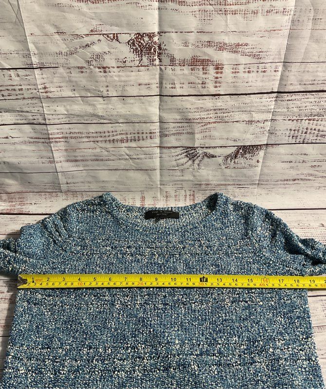 Rag & Bone Women's Blue Knit Pullover Sweater Cotton Blend Size XS