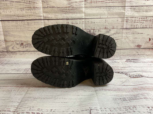 All Saints Black High Heel Lace Up Boot Size 40