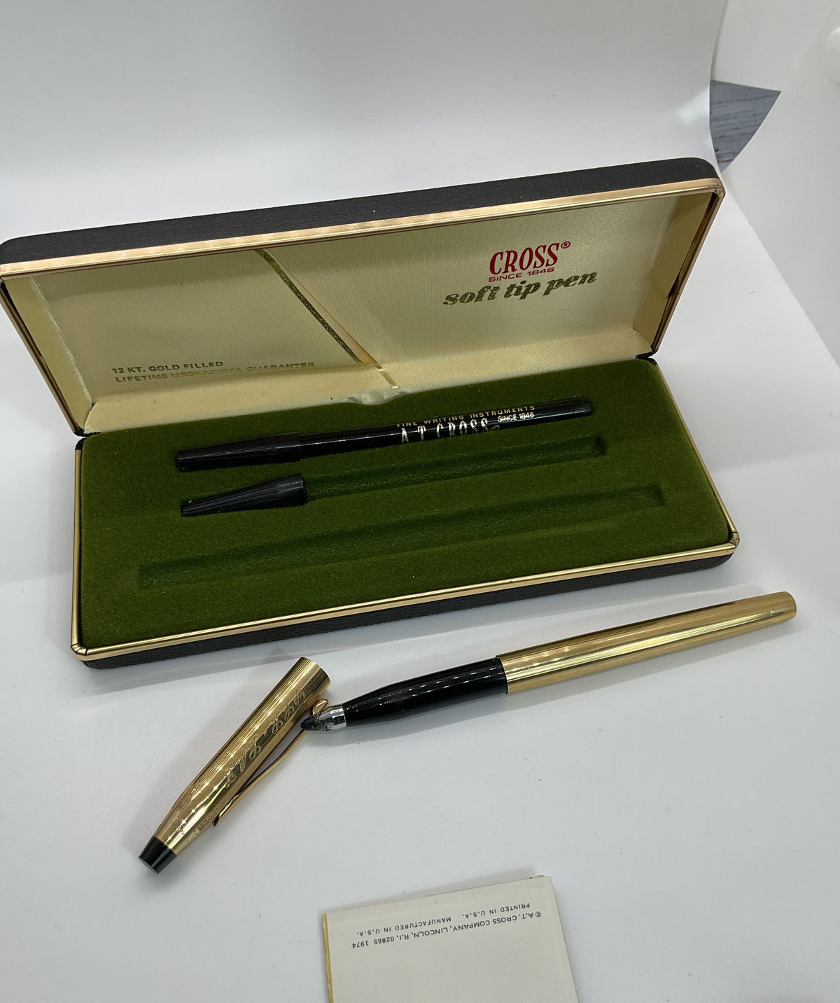 VTG. CROSS 1/20 12k Gold Filled Soft Tip Pen (2 OF 2)
