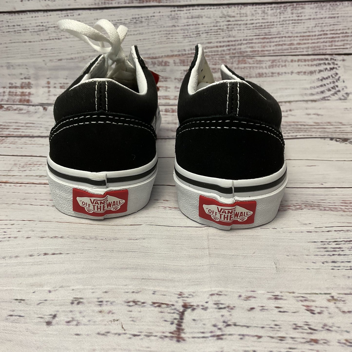 VANS Kids Old Skool Shoes Black White Sneaker Casual Shoe Kids 13