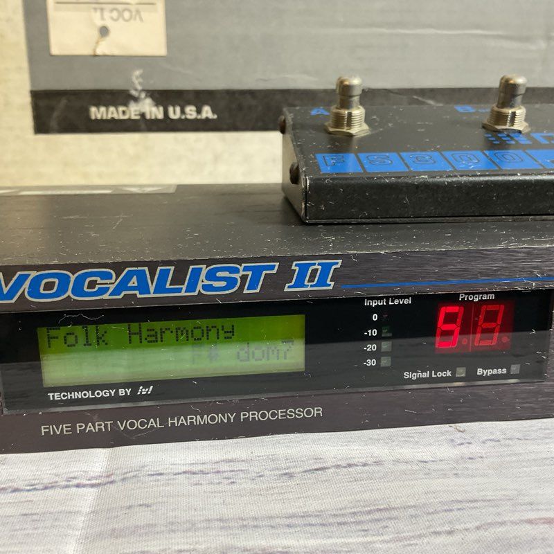 DIGITECH DIGITECH Vocalist II Harmony Processor with FS300 Footswitch- AS-IS