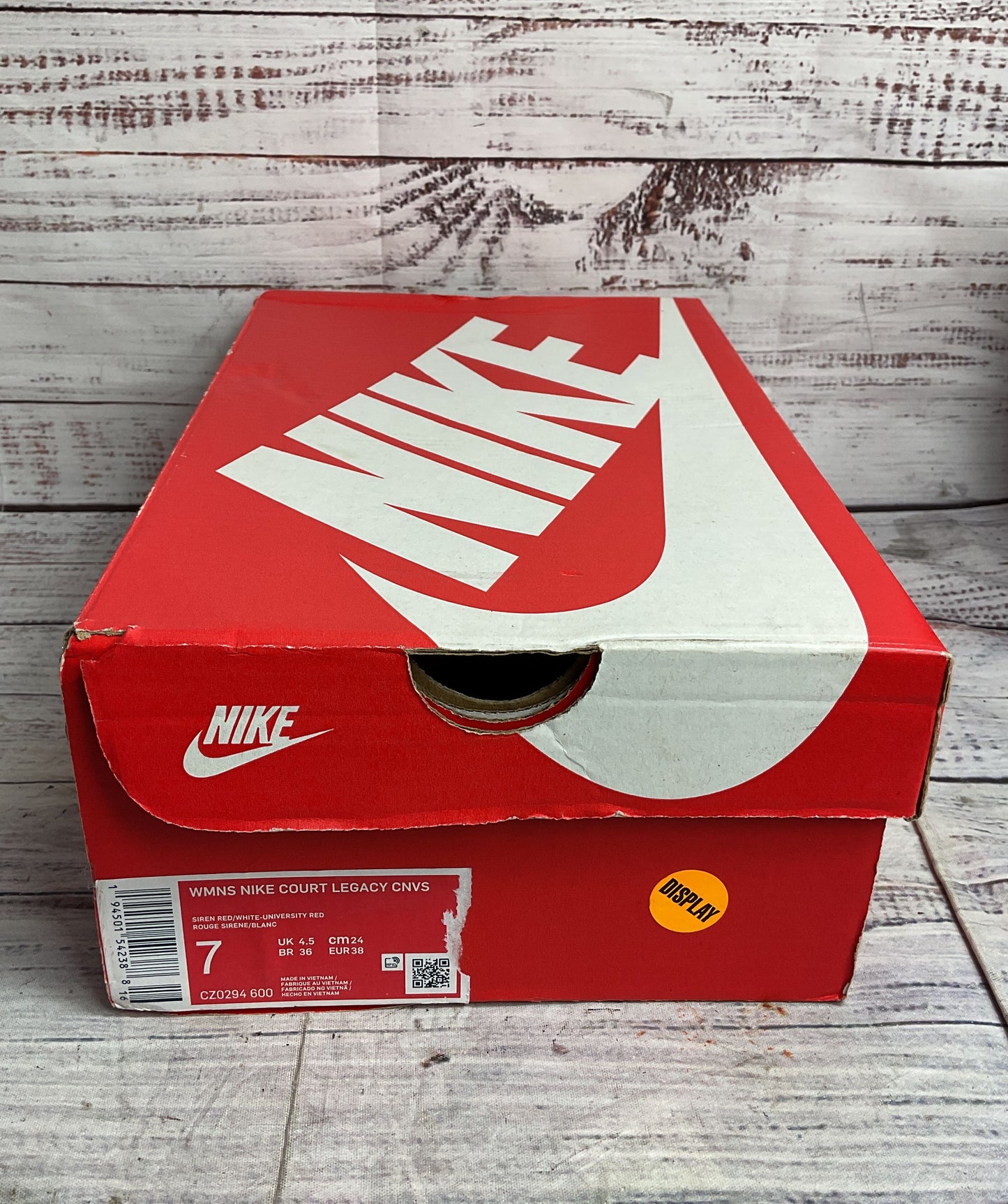 Nike Court Legacy Canvas Sneakers Siren Red 7