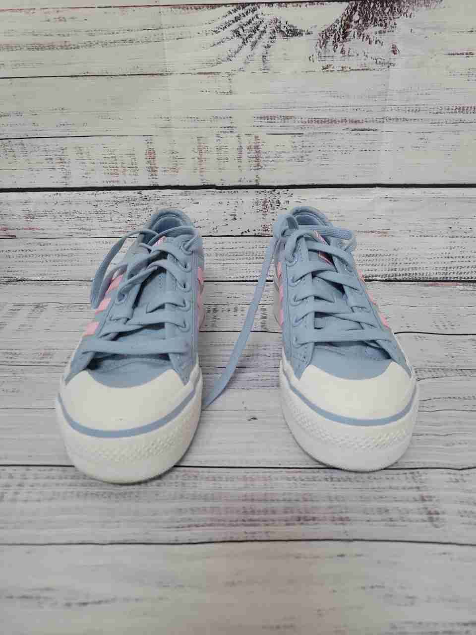 Women's adidas Nizza Platform Blue w/Pink Size 5
